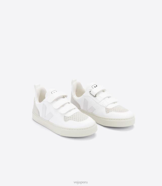 zapatos H28JT373 niños Veja v-10 cwl blanco natural