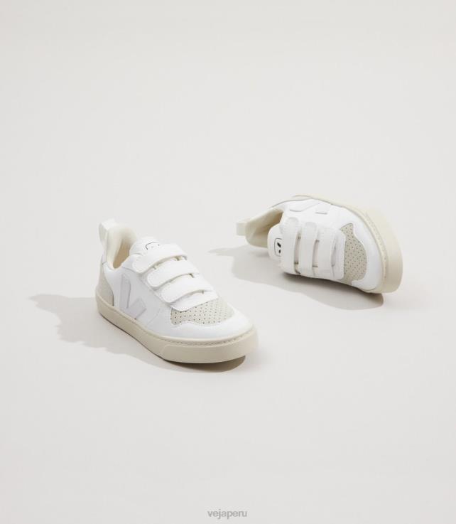 zapatos H28JT373 niños Veja v-10 cwl blanco natural